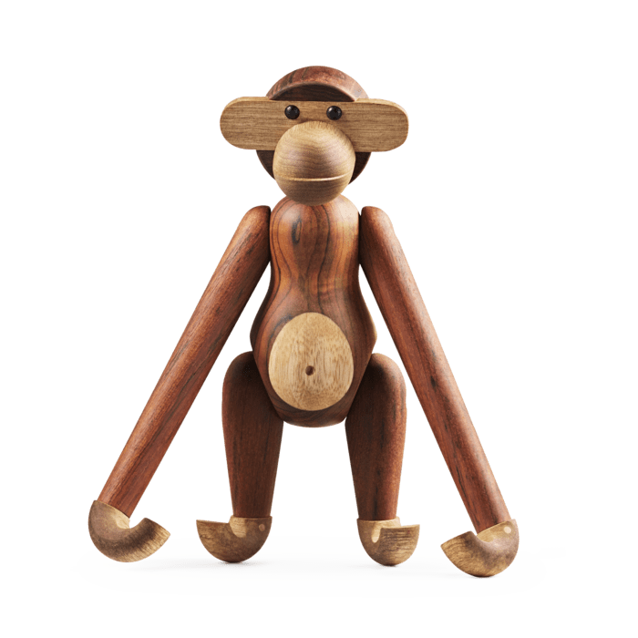 Kay Bojesen Monkey, Teak/Limba