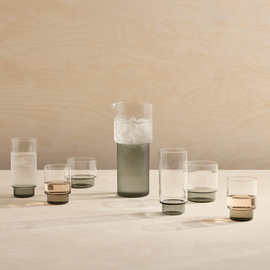 RYE Jug / Carafe / Pitcher: Clear + Smoke