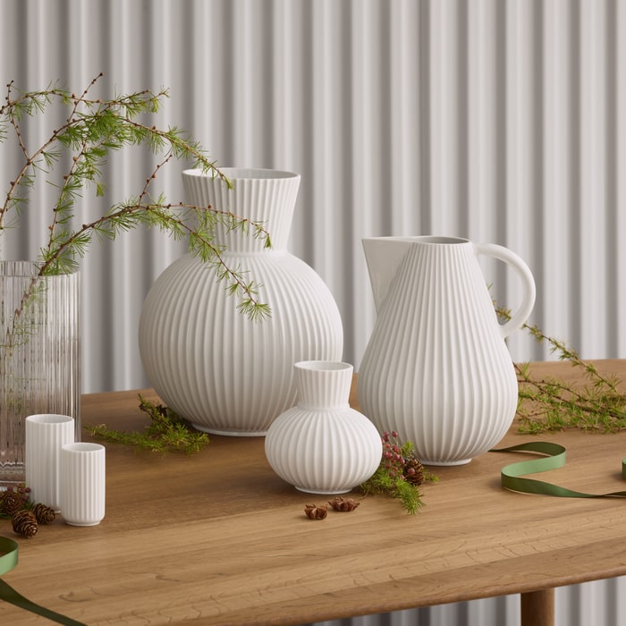 Lyngby Tura Vase, White