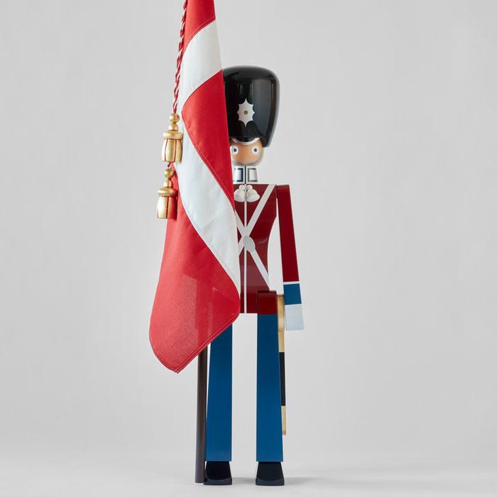 Kay Bojesen Standard-Bearer, Red/Blue/White