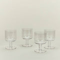 Simple Seeded Glassware – Stemmed – Set of 4 (Clear)
