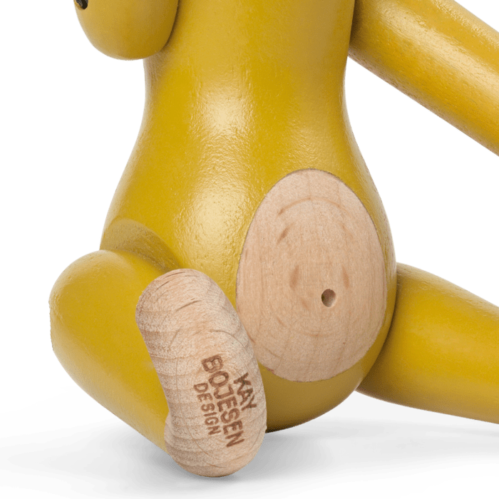 Kay Bojesen Vintage Monkey, Mini, Yellow, H: 3.7"