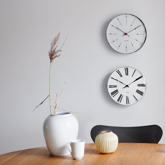 Arne Jacobsen Roman Wall Clock, Medium, Ø: 8.3"