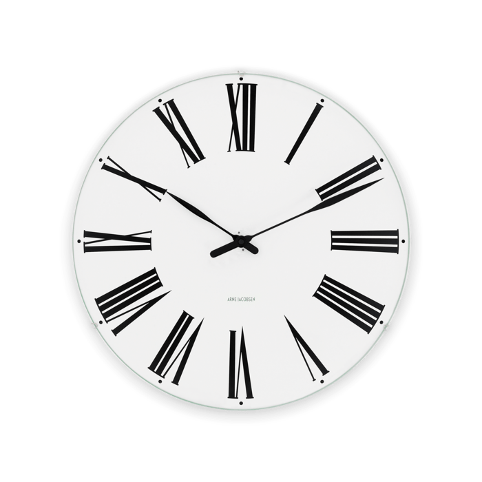 Arne Jacobsen Roman Wall Clock, Medium, Ø: 8.3"