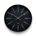 Arne Jacobsen Bankers Wall Clock, Black, Large, Ø: 11.4