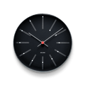 Arne Jacobsen Bankers Wall Clock, Black, Medium, Ø: 8.3"