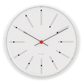 Arne Jacobsen Bankers Wall Clock, White, Extra Large, Ø: 18.9"