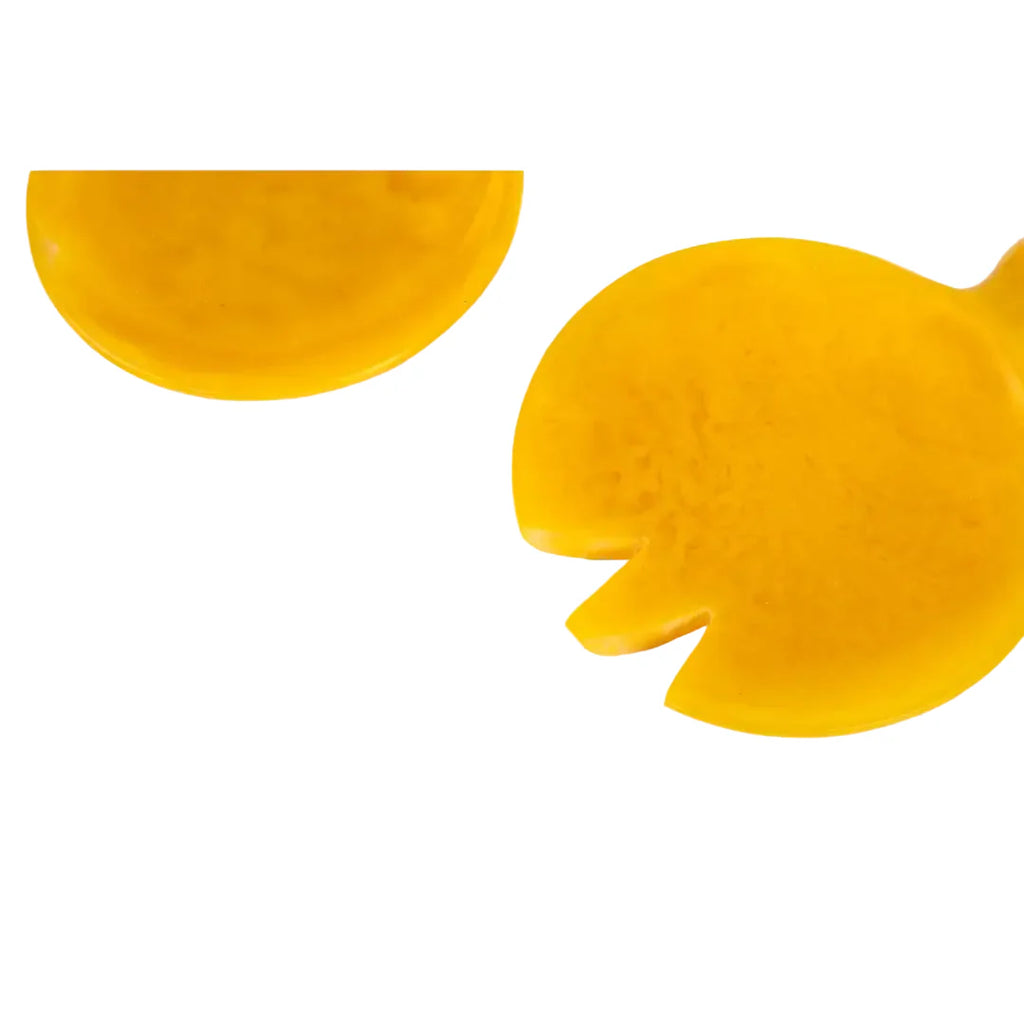 Resin Salad Server- Yellow (Set of 2), 4.10 x 8.75 inches