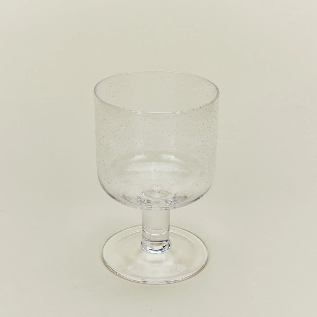 BUNDLE OF 4 SIMPLE SEEDED GLASSWARE & SET OF 4 STRIPE DOT COASTERS