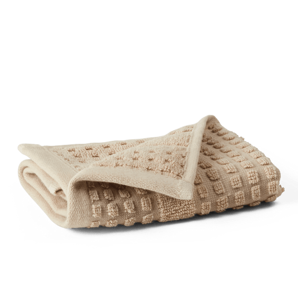 JUNA Check Towels, Sand