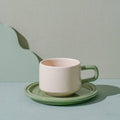Gohobi Colorful Ceramic Mug & Saucer Set