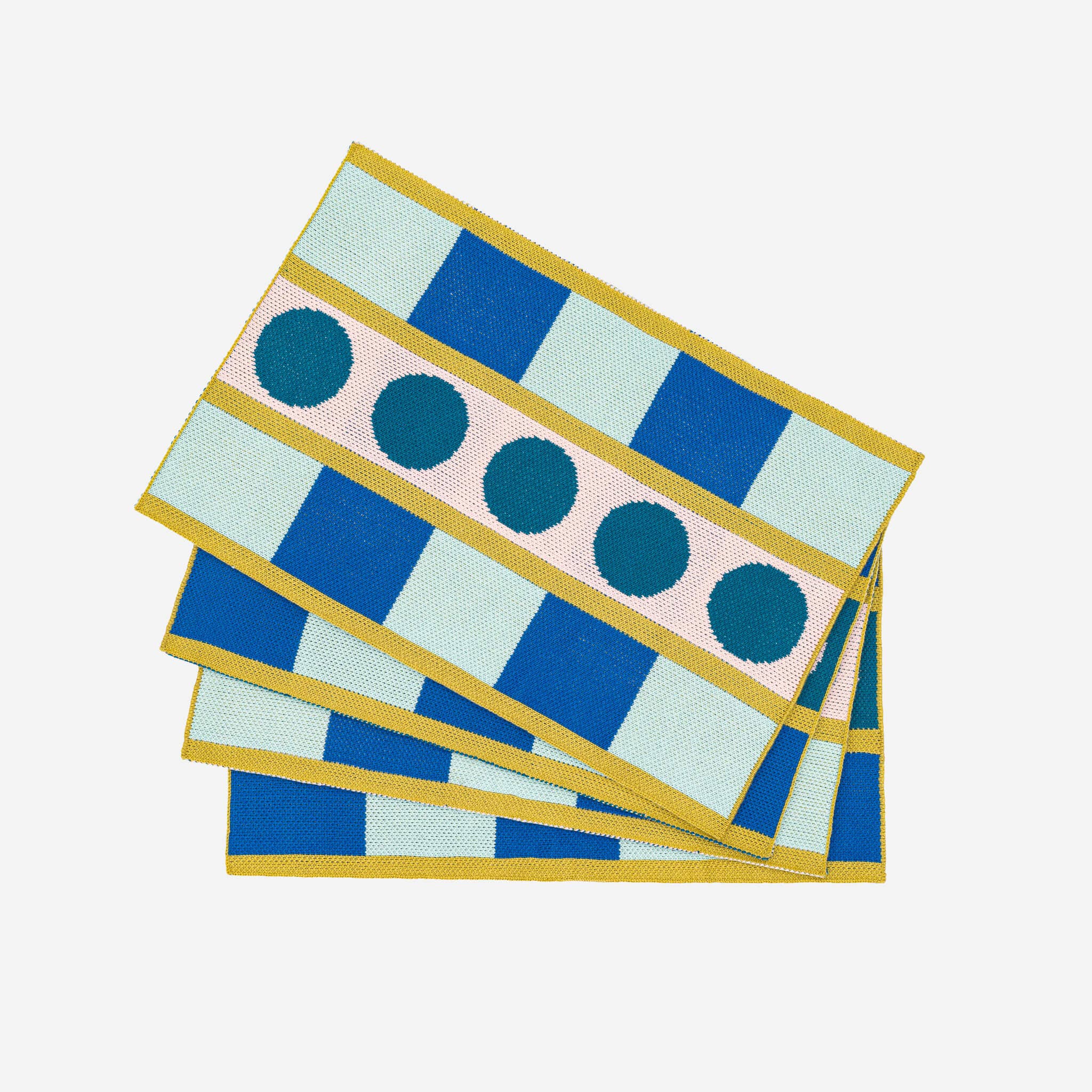 Placemat  Stripe Dot Set of 4
