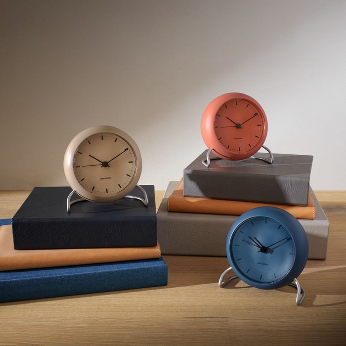Arne Jacobsen City Hall Table Clock, Ø: 4.3"