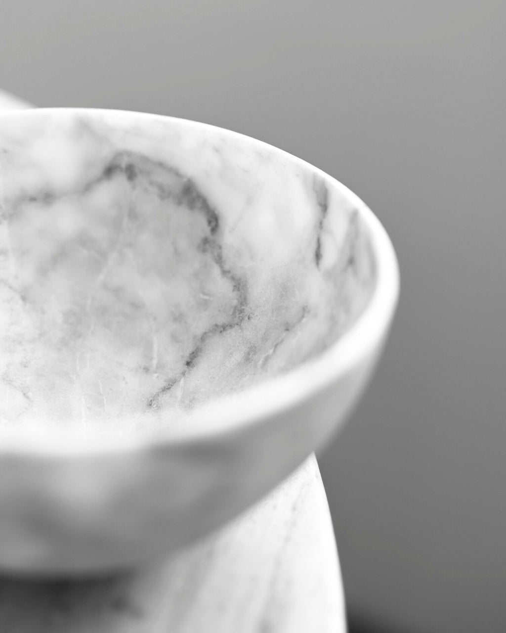 Hand Carved Bowls in White Marble - Multiple Sizes