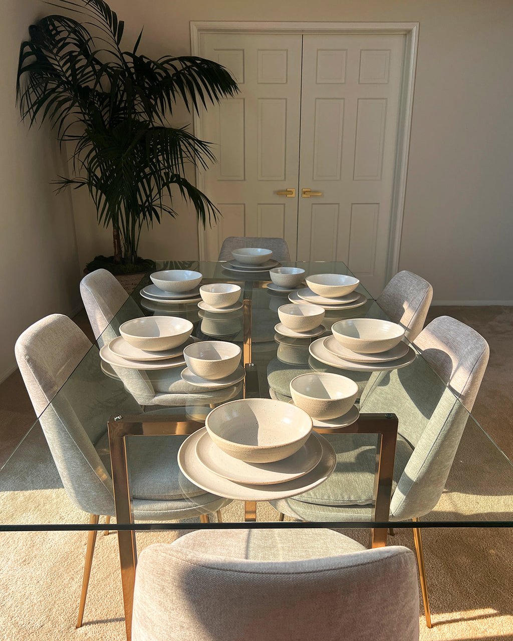 Cotto Stone Handmade Dessert Plates