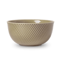 Lyngby Porcelæn Rhombe Earth Bowl, Clay, Ø: 6.9"