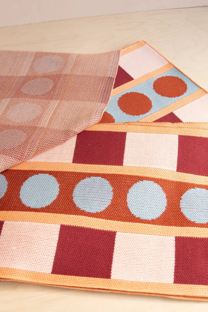 Set of 4 - Placemat  Stripe Dot