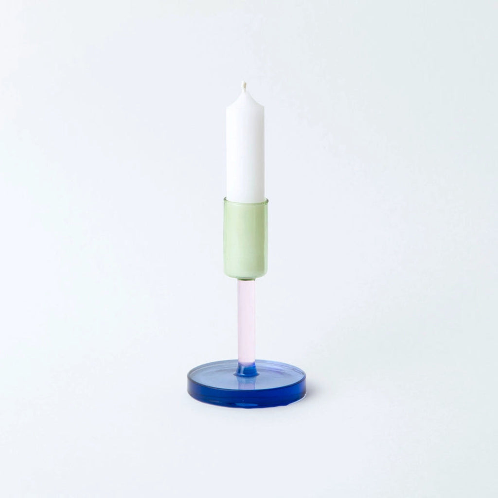 Glass Candlestick - Medium