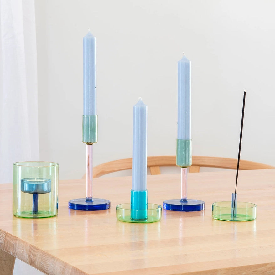 Glass Candlestick - Medium