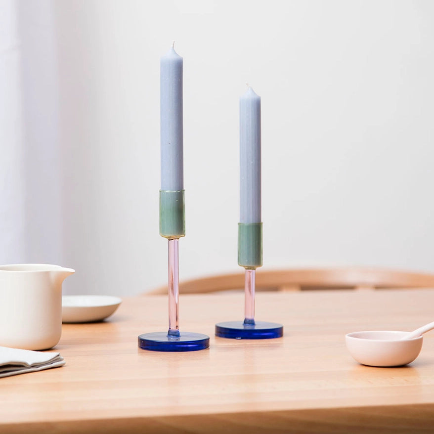 Glass Candlestick - Medium