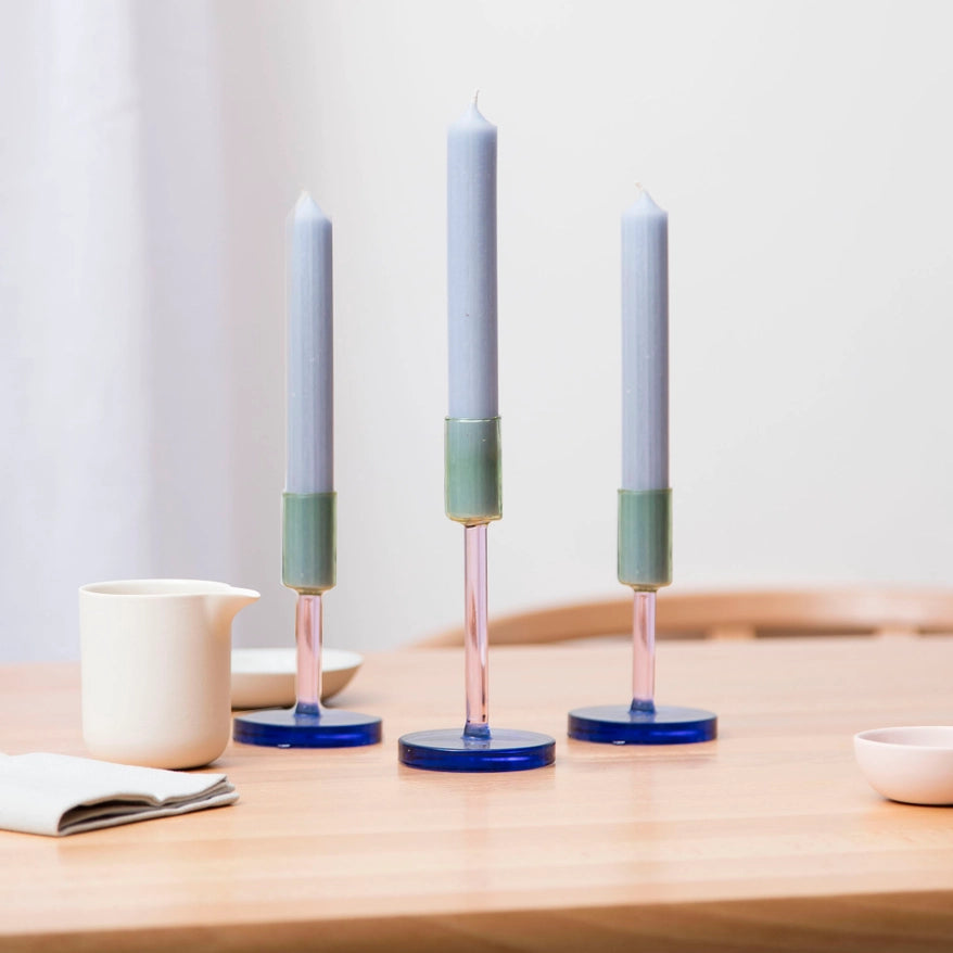 Glass Candlestick - Medium