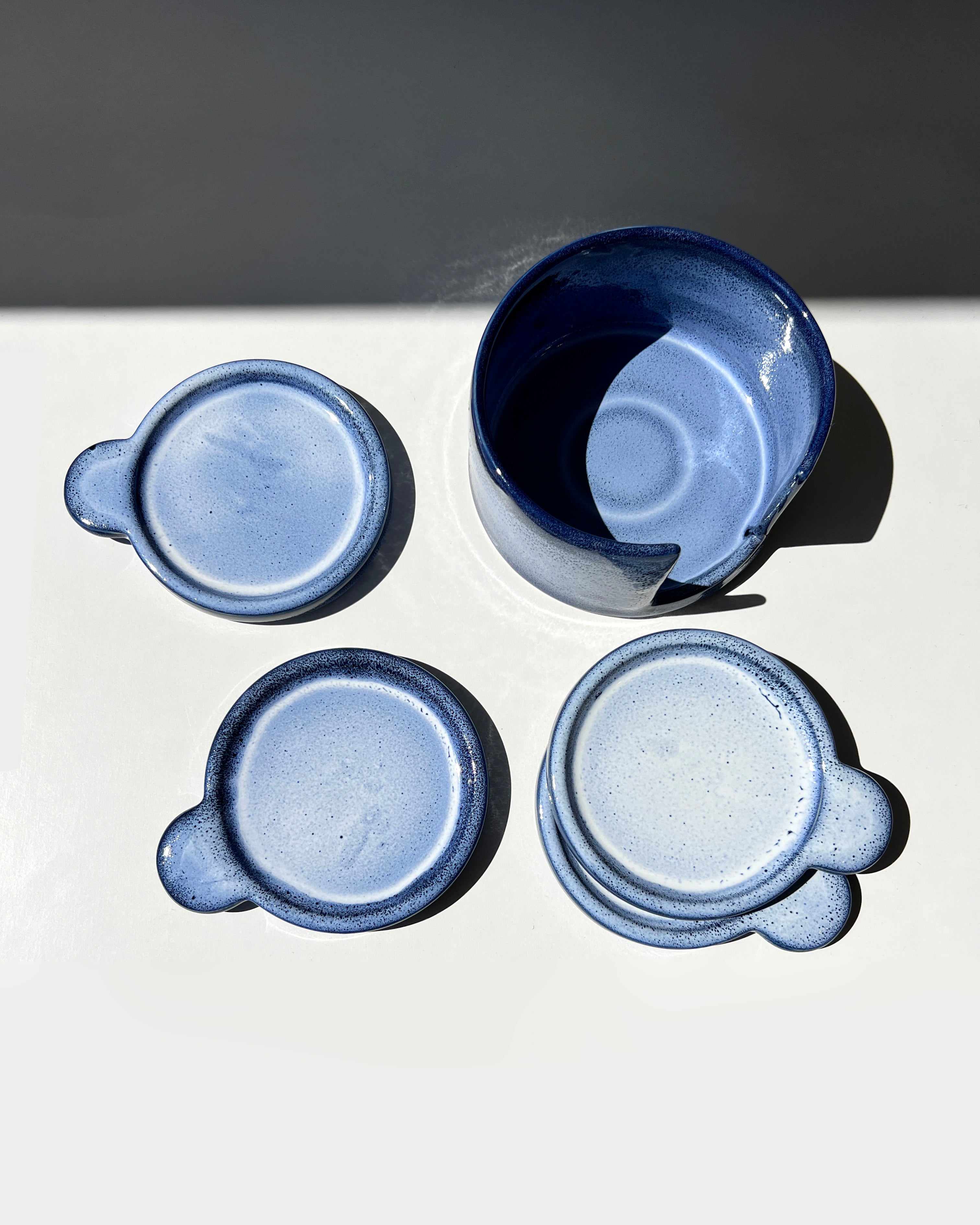 Indigo Handmade Tapas Plate Set