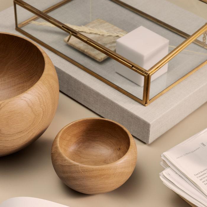 Kay Bojesen Menageri Serving Bowl, Oak, Ø: 5.5"