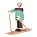 Kay Bojesen The Skier, Boje, H: 6.1"