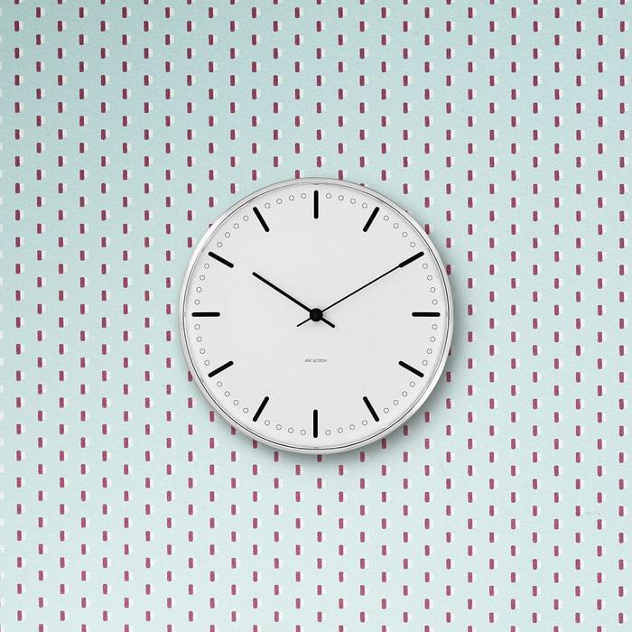 Arne Jacobsen City Hall Wall Clock, Small, Ø: 6.5"