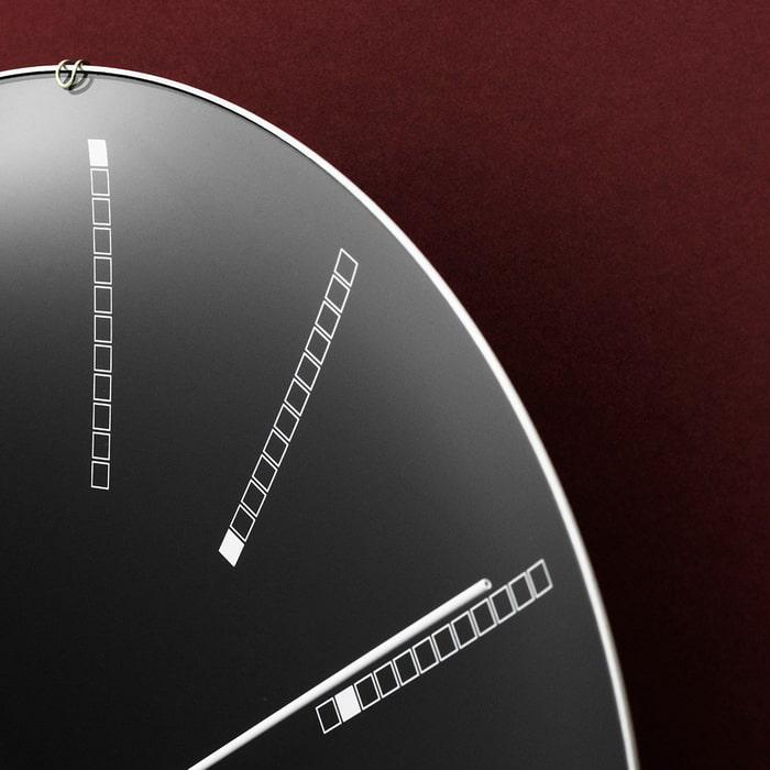 Arne Jacobsen Bankers Wall Clock, Black, Large, Ø: 11.4