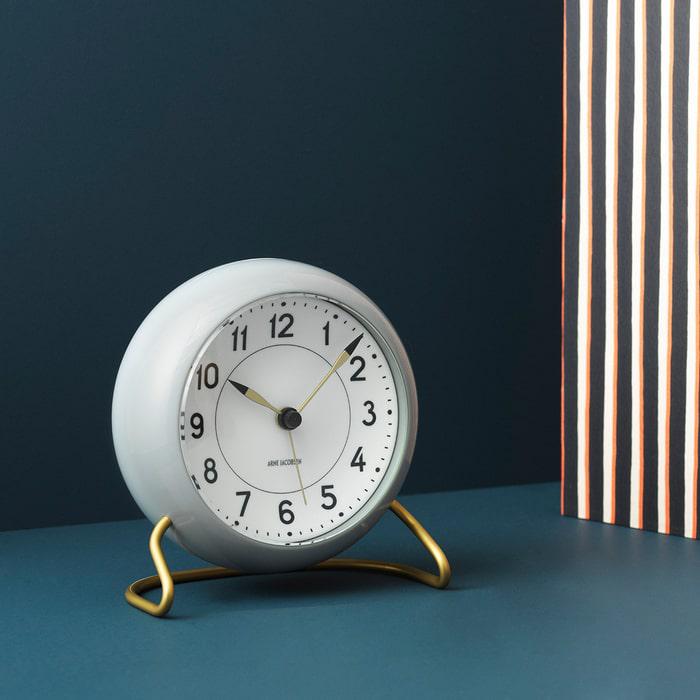 Arne Jacobsen Station Table Clock, H: 4.7"