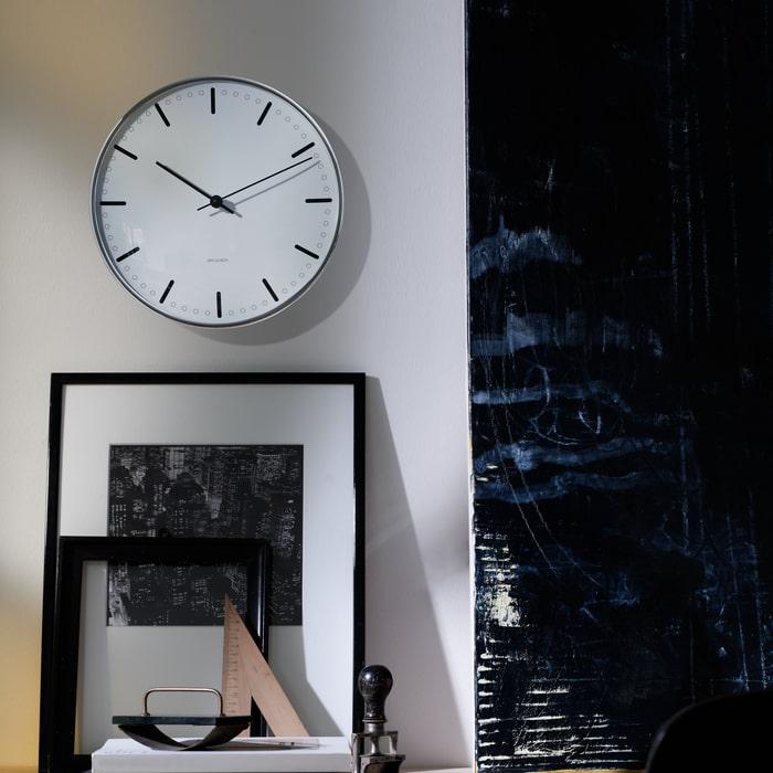 Arne Jacobsen City Hall Wall Clock, Large, Ø: 11.4"