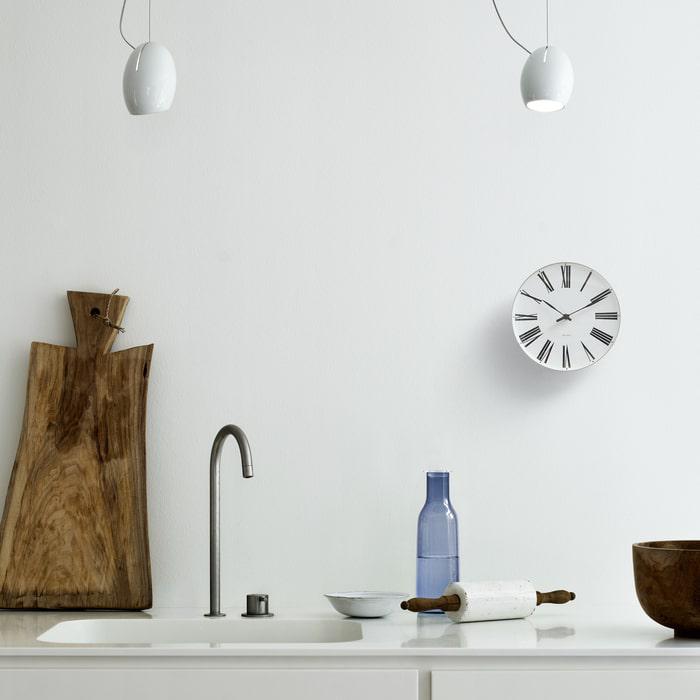 Arne Jacobsen Roman Wall Clock, Medium, Ø: 8.3"