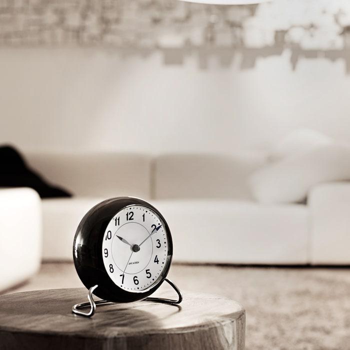 Arne Jacobsen Station Table Clock, H: 4.7"
