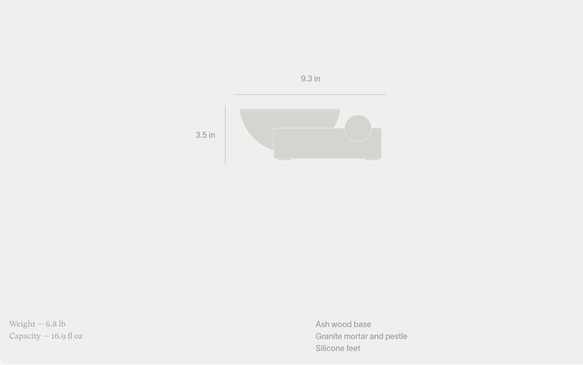 Perch Mortar and Pestle