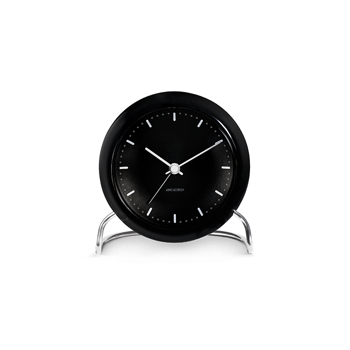 Arne Jacobsen City Hall Table Clock, Ø: 4.3"