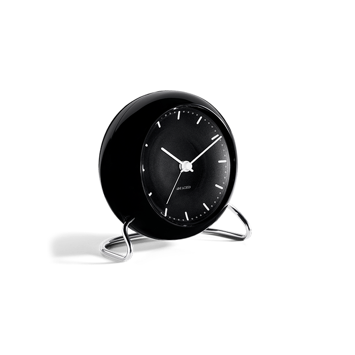Arne Jacobsen City Hall Table Clock, Ø: 4.3"