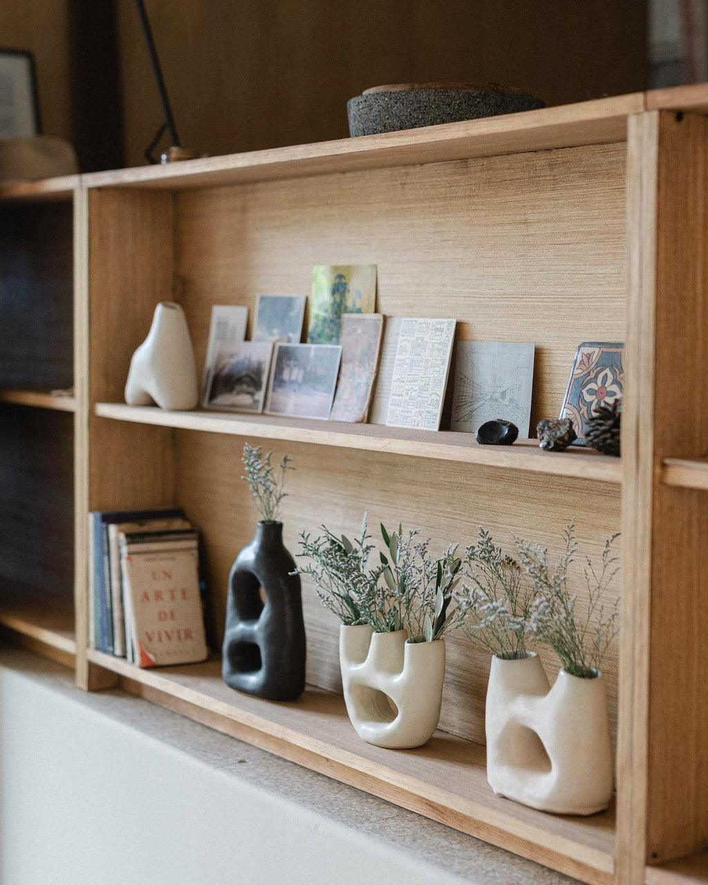 Dual Clay Vase - Natural