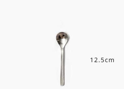 Gohobi Japanese Matte Stonewashed Stainless Steel Cutlery Set | 5-Piece Designer Flatware