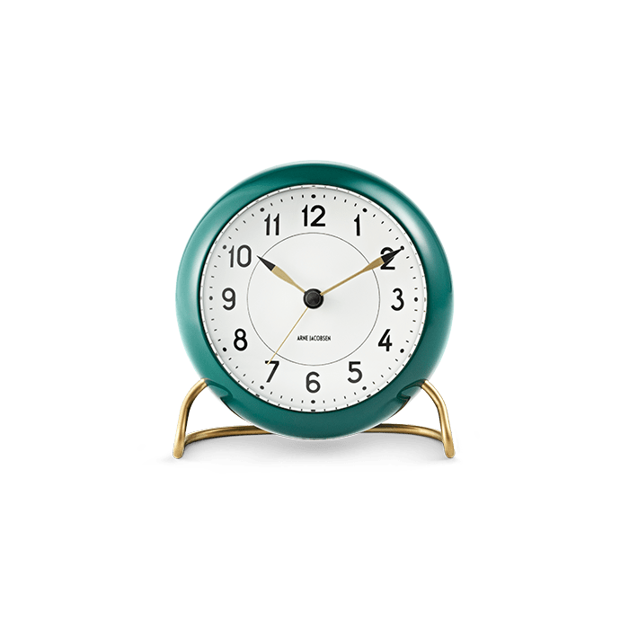 Arne Jacobsen Station Table Clock, H: 4.7"