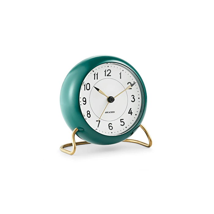 Arne Jacobsen Station Table Clock, H: 4.7"