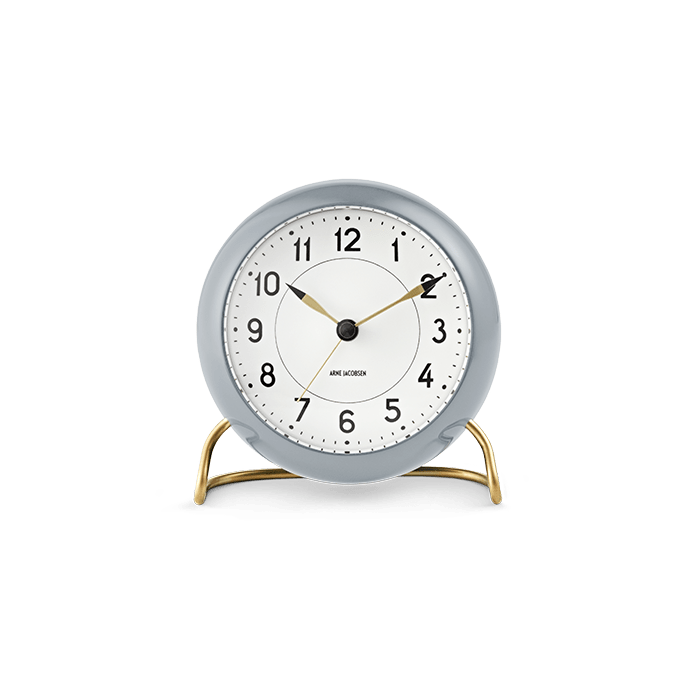 Arne Jacobsen Station Table Clock, H: 4.7"