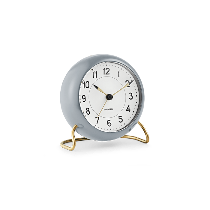 Arne Jacobsen Station Table Clock, H: 4.7"