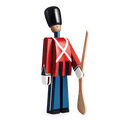 Kay Bojesen Guardsman With Gun, Red/Blue/White, H: 8.9"
