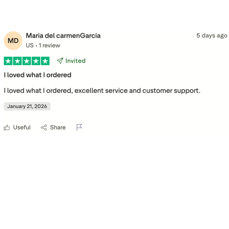 Reseña de Trustpilot 4