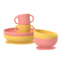 Baby Feeding Bundle - Coral/Mimosa