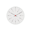 Arne Jacobsen Bankers Wall Clock, White/Black/Red, Small, Ø: 6.3
