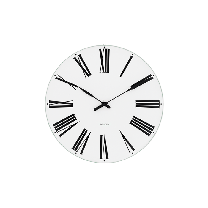 Arne Jacobsen Roman Wall Clock, Small, Ø: 6.3"
