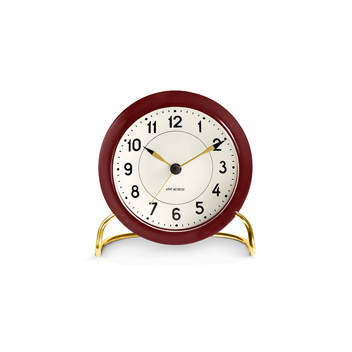 Arne Jacobsen Station Table Clock, H: 4.7"