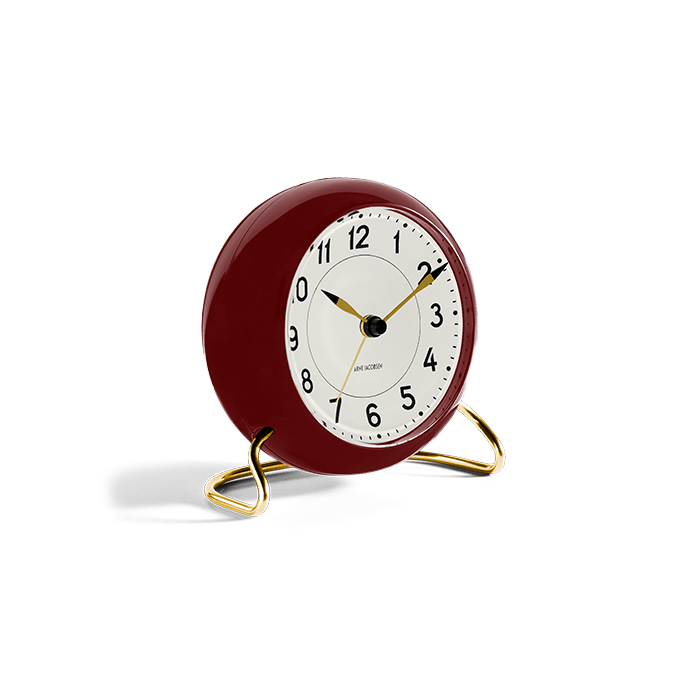 Arne Jacobsen Station Table Clock, H: 4.7"